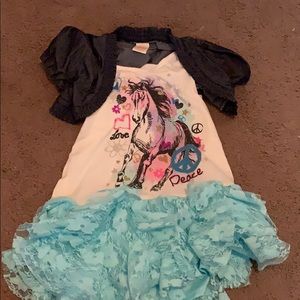 Dress with a mini jacket